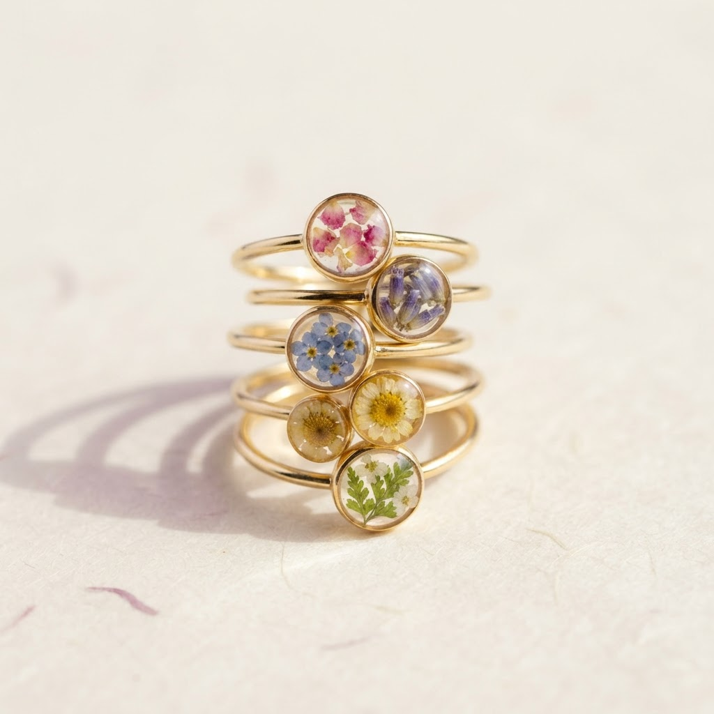 Wildflower Stack Rings